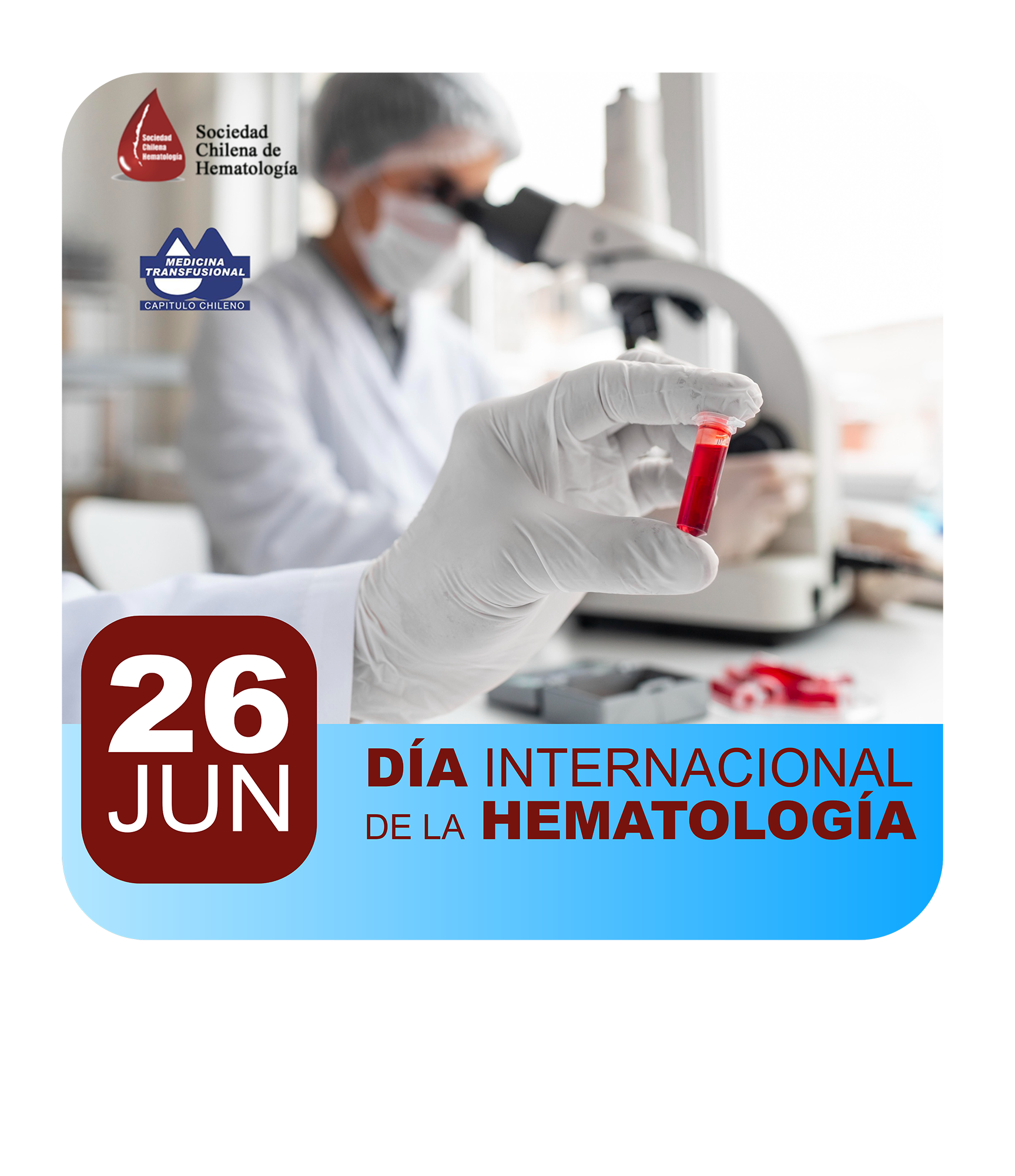 Afiche Oficial 26 de Junio - Día Internacional de la Hematología